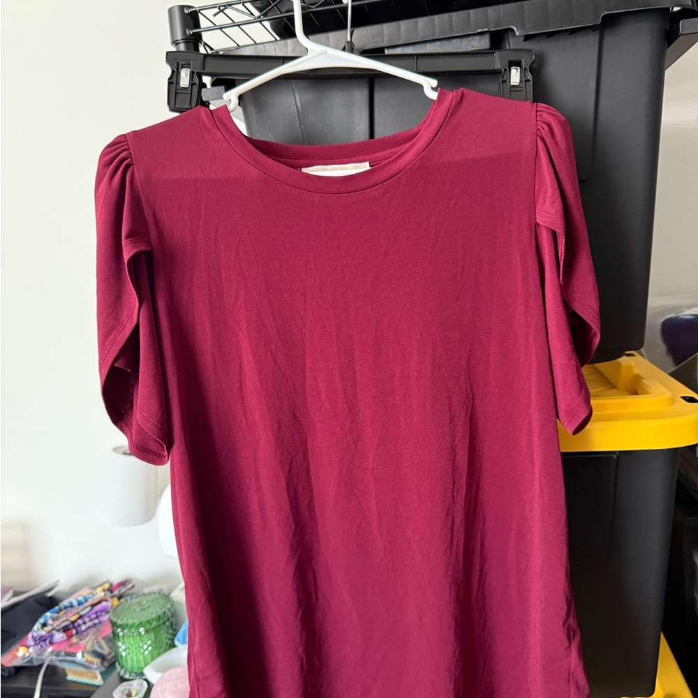Michael Kors Burgundy Blouse